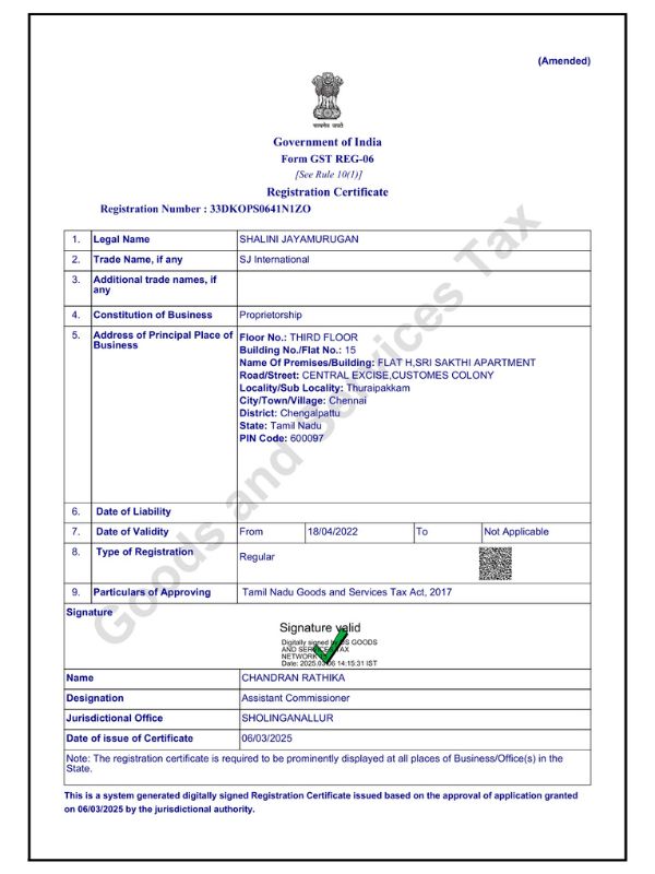 GST SJ International - Turya Organics (2)